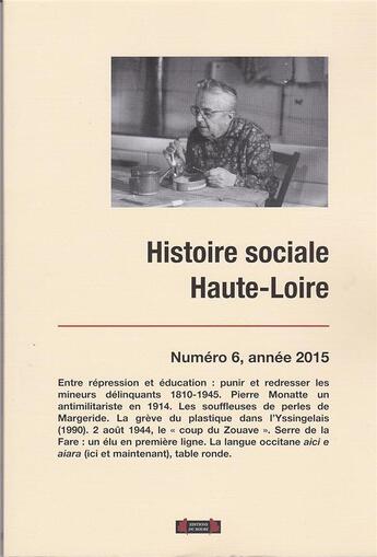 Couverture du livre « Histoire sociale haute-loire, numero 6 » de Collectif (R. Dupuy) aux éditions Roure