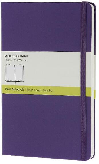 Couverture du livre « Carnet blanc - format de poche - couverture rigide violet brillant » de Moleskine aux éditions Moleskine Papet