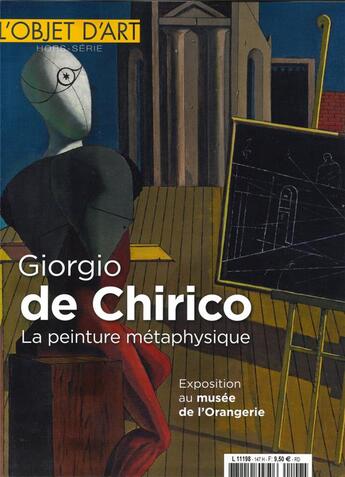 Couverture du livre « L'objet d'art hs n 147 giorgio de chirico - sept 2020 » de  aux éditions L'objet D'art