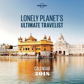 Couverture du livre « Calendar lonely planet ultimate travelist (édition 2018) » de  aux éditions Lonely Planet France