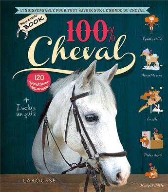 Couverture du livre « 100 % cheval » de  aux éditions Larousse