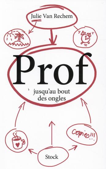 Couverture du livre « Prof jusqu'au bout des ongles » de Julie Van Rechem aux éditions Stock