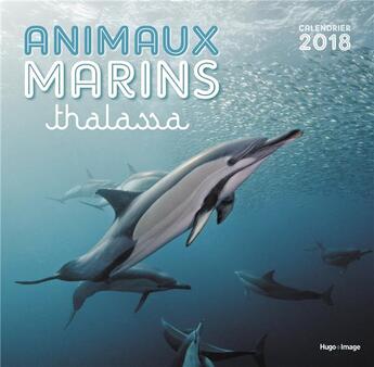 Couverture du livre « Calendrier animaux marins (édition 2018) » de  aux éditions Hugo Image