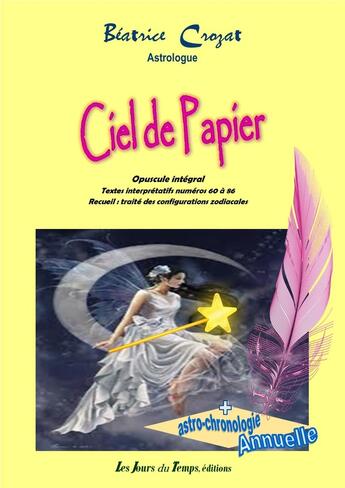 Couverture du livre « Ciel de papier » de Beatrice Crozat aux éditions Les Jours Du Temps