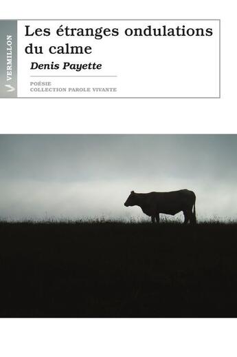 Couverture du livre « Les étranges ondulations du calme » de Denis Payette aux éditions Vermillon