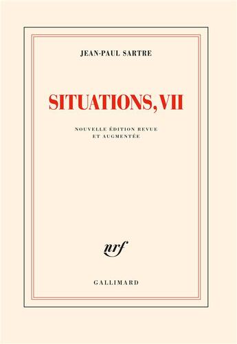 Couverture du livre « Situations Tome 7 : problèmes du marxisme, 2 » de Jean-Paul Sartre aux éditions Gallimard