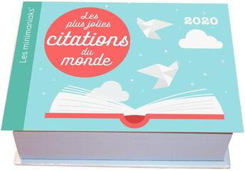 Couverture du livre « Minimaniak les plus jolies citations du monde (édition 2020) » de  aux éditions Editions 365