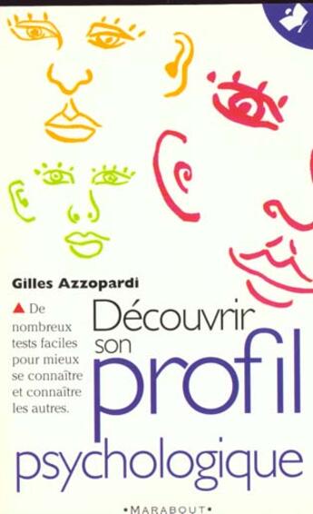 Couverture du livre « Votre Profil Psychologique, Dessinez-Le » de Gilles Azzopardi aux éditions Marabout