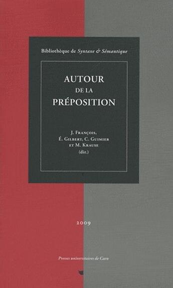 Couverture du livre « Autour de la préposition » de  aux éditions Pu De Caen