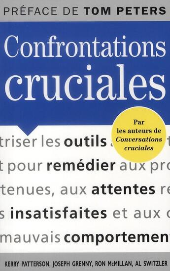 Couverture du livre « Confrontations cruciales » de Joseph Grenny aux éditions Ixelles