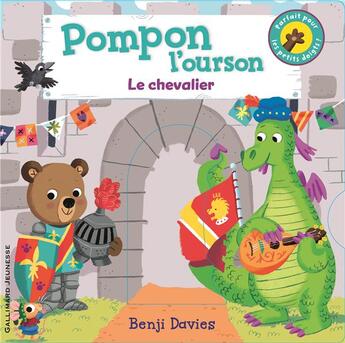 Couverture du livre « Pompon l'ourson : le chevalier » de Benji Davies aux éditions Gallimard-jeunesse