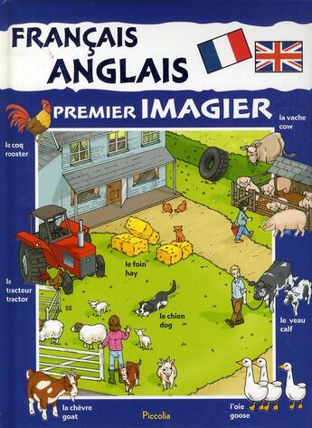 Couverture du livre « Imagier bilingue/francais-anglais » de Adaptation Piccolia aux éditions Piccolia