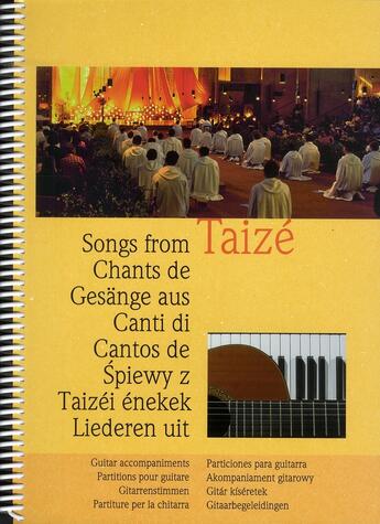 Couverture du livre « Chants de Taizé : partitions pour guitare » de  aux éditions Presses De Taize