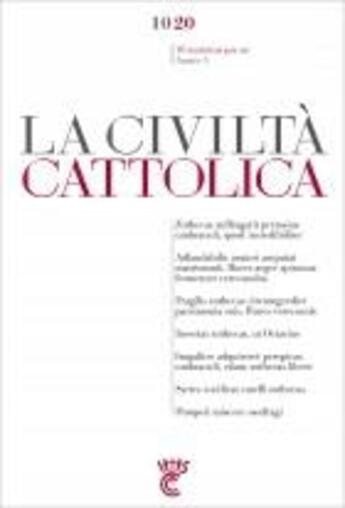 Couverture du livre « La civilta cattolica 1020 » de Sj Antonio Spadaro aux éditions Parole Et Silence