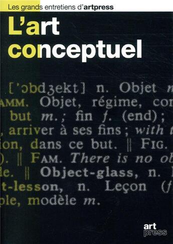 Couverture du livre « L'art conceptuel » de  aux éditions Art Press