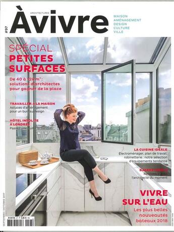 Couverture du livre « Architectures a vivre n 97 petites surfaces septembre/octobre 2017 » de  aux éditions Architectures A Vivre