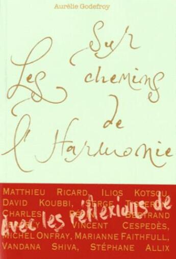 Couverture du livre « Sur les chemins de l'harmonie » de Aurélie Godefroy aux éditions Larousse