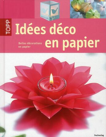 Couverture du livre « Idées déco en papier » de  aux éditions Editions Carpentier