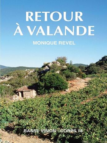 Couverture du livre « RETOUR A VALANDE » de Monique Revel aux éditions Encre Bleue