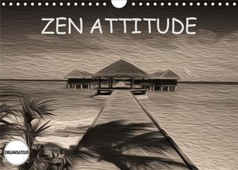 Couverture du livre « Zen attitude calendrier mural 2020 din a4 horizontal - composition graphique de table » de Nadia Le Lay aux éditions Calvendo