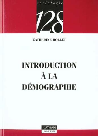 Couverture du livre « Introduction A La Demographie » de Rollet aux éditions Nathan