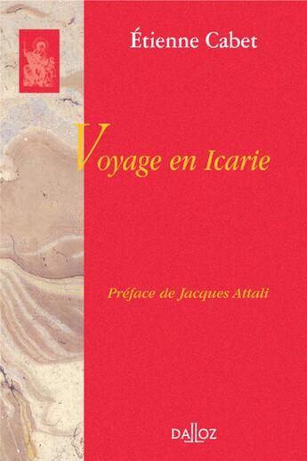 Couverture du livre « Voyage en Icarie » de Cabet-E aux éditions Dalloz