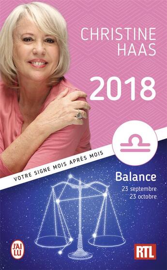 Couverture du livre « Balance 2018 » de Christine Haas aux éditions J'ai Lu