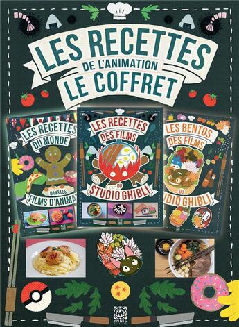 Couverture du livre « Cuisine et animation, coffret 3 livres » de Massimiliano De Giovanni et Minh-Tri Vo aux éditions Ynnis