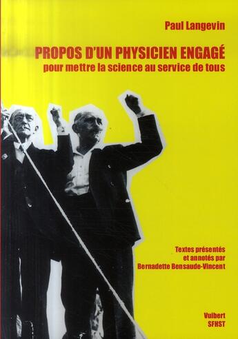 Couverture du livre « Paul Langevin, propos d'un physicien engagé » de Bensaude-Vincent F. aux éditions Vuibert