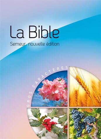 Couverture du livre « La bible version semeur 2015 avec gros caracteres - couverture rigide bleue et rose illustree » de Excelsis aux éditions Excelsis