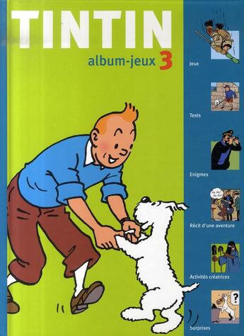 Couverture du livre « Tintin album-jeux n.3 » de  aux éditions Moulinsart Belgique