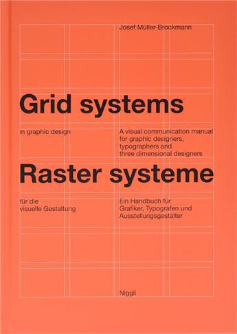 Couverture du livre « Grid systems » de Muller-Brockman aux éditions Niggli