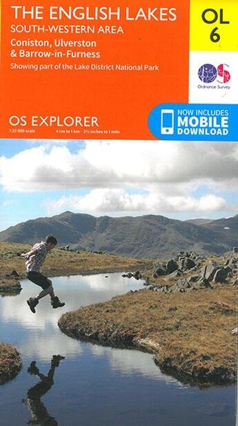 Couverture du livre « English lakes south west area » de  aux éditions Ordnance Survey