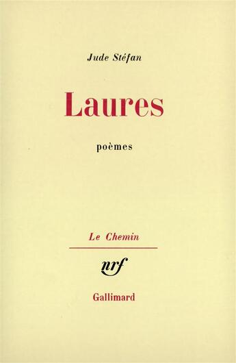 Couverture du livre « Laures » de Jude Stefan aux éditions Gallimard