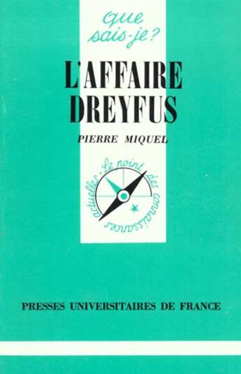 Couverture du livre « Affaire dreyfus (l') » de Pierre Miquel aux éditions Que Sais-je ?