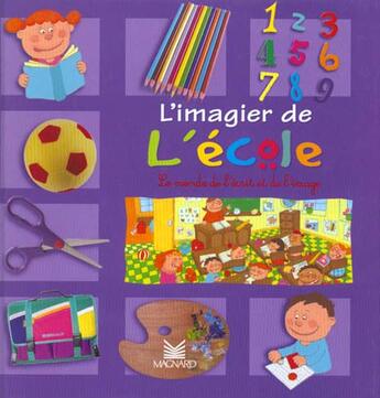 Couverture du livre « L'école ; l'imagier de l'école ; grande section » de Garcia aux éditions Magnard