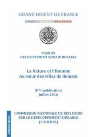 Couverture du livre « La nature et l'homme au coeur des villes de demain » de Cnrdd aux éditions Editions Henry