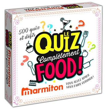 Couverture du livre « Le quiz complètement food ; Marmiton ; vous allez vous faire cuisiner ! » de  aux éditions Play Bac