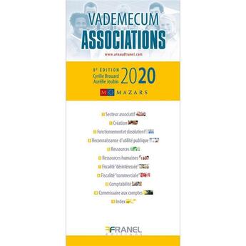 Couverture du livre « Vademecum : des associations (9e édition) » de Cyrille Brouard aux éditions Arnaud Franel