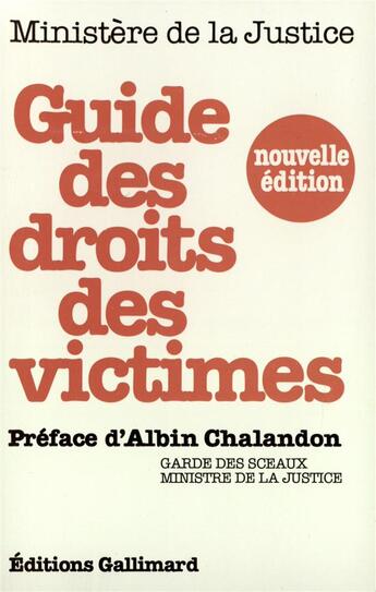 Couverture du livre « Guide des droits des victimes » de  aux éditions Gallimard