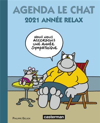 Couverture du livre « Le chat ; agenda (édition 2021) » de Philippe Geluck aux éditions Casterman