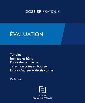 Couverture du livre « Évaluation (édition 2021) » de  aux éditions Lefebvre