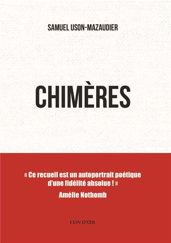 Couverture du livre « Chimères » de Samuel Uson-Mazaudier aux éditions Publishroom Factory