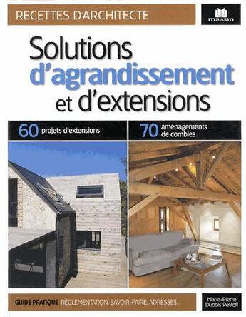 Couverture du livre « Solutions d'agrandissements et d'extensions » de  aux éditions Massin