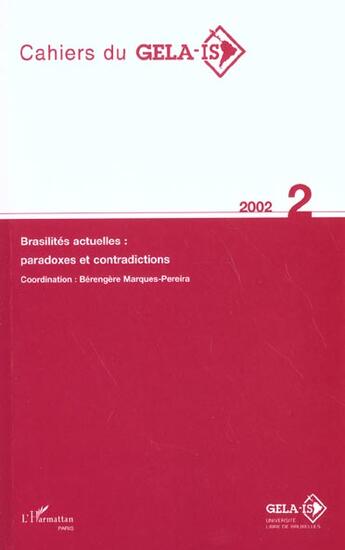 Couverture du livre « Brasilites actuelles : paradoxes et contradictions - vol02 » de  aux éditions L'harmattan