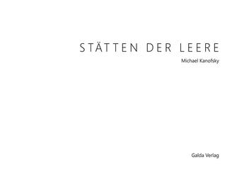 Couverture du livre « Stätten der Leere : 100 Ansichten einer untergegangenen Welt. Aus der Sammlung 'Ugly Postcards' von Michael Kanofsky » de Michael Kanofsky et Andreas Härter et Mia Palm aux éditions Galda Verlag