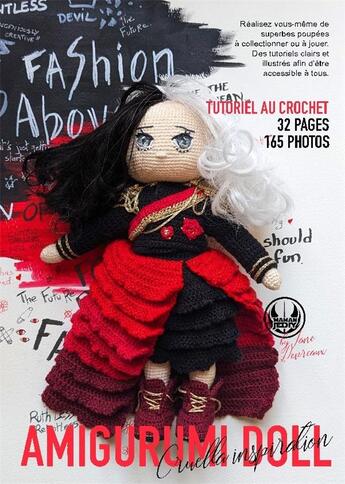 Couverture du livre « Amigurumi Doll : patron au crochet inspiration Cruella » de Maman Jediy aux éditions Bookelis