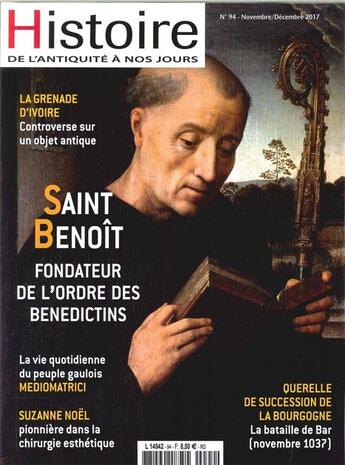 Couverture du livre « Histoire de l'antiquite a nos jours n 94 l'empereur basile ii novembre 2017 » de  aux éditions Histoire Antique Et Medievale