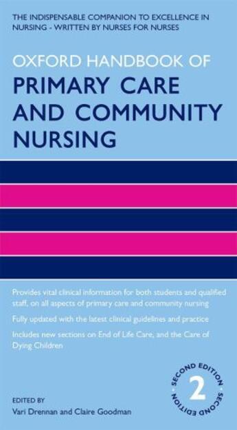 Couverture du livre « Oxford Handbook of Primary Care and Community Nursing » de Vari Drennan aux éditions Oup Oxford