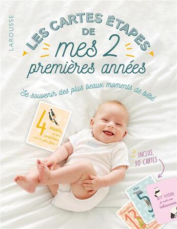 Couverture du livre « Les cartes étapes de mes 2 premières années » de  aux éditions Larousse